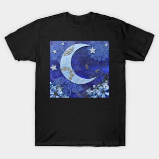 Moonlight Magic Mixed Media T-Shirt